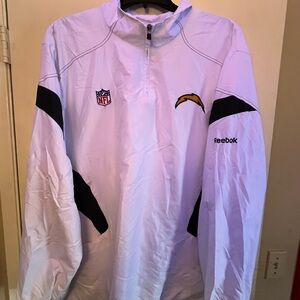 Reebok Onfield White Chargers Windbreaker
